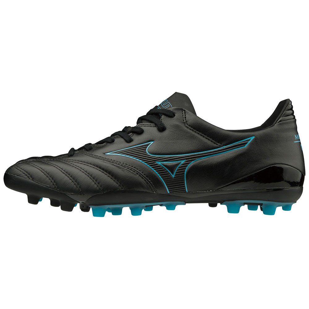 Mizuno Women's Soccer Cleats MORELIA NEO KL II AG Black/Blue Turquoise - VIOCZMY-05